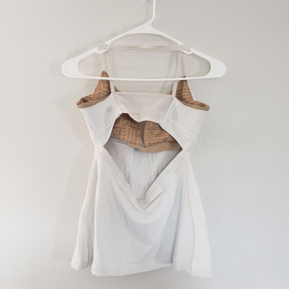 Lululemon sports tank.  White